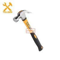 Búa sừng dê Búa nhổ đinh TOLSEN 25028 Chịu nhiệt tốt, thép carbon sơn đen,Tay cầm sợi thủy tinh, Size : 8OZ (23mm / 225g