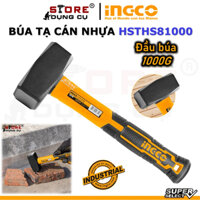 Búa tạ 1kg cao cấp INGCO HSTHS81000 | Búa tạ 1kg Đầu búa được thả rèn, được nhiệt luyện và tôi cứng, thép carbon 45 #