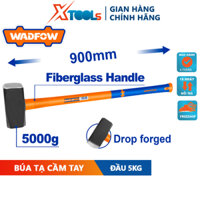Búa tạ 5kg 900mm WADFOW WHM2350, trọng lượng đầu búa 5kg chất liệu thép carbon 45 # đầu búa được rèn thả chịu nhiệt