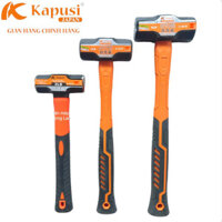 Búa tạ lục giác 2 đầu Kapusi Japan đầu búa nặng 0.9 - 1.4 - 1.8Kg, thép Carbon siêu cứng, tay nhựa bọc cao su