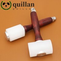 Búa thủ công bằng da QUILLAN, Búa chạm khắc bằng da đầu chữ T đa kích thước, Tay cầm bằng gỗ đục lỗ Búa gõ chuyên nghiệp Thủ công