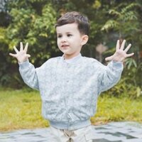 BUBABY-BCT390201- Áo khoác Bubaby 2 lớp cài giữa Bamber cho bé trai từ 12M-5Y