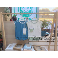 BUBABY - Bộ cộc tay bẹt vai vải Siro mềm mát cho bé trai/bé gái