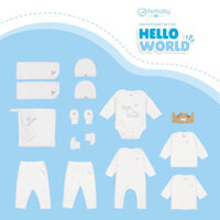 Bubaby GBB600000 Set Đồ Sơ Sinh, Quà Tặng Cho Bé Cao Cấp 12 Chi Tiết BU Baby Chính Hãng (kèm hộp, túi, thiệp)