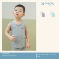 [BUBABY] Sét 2 áo sát nách cổ tròn cho bé trai  -BSR340404