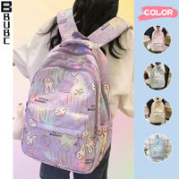 BUBC Cặp sách nữ sinh học sinh tiểu học lớp 3 đến lớp 6 dễ thương học sinh trung học học sinh trung học vẽ bậy Ba lô dung tích lớn