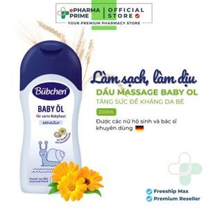 Dầu mát xa chống rạn da Bubchen 200ml