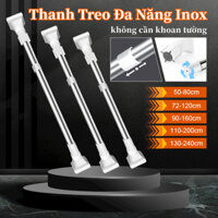 BUBUHSHM Thanh Treo Quần Áo Gắn Tường,Thanh treo đa năng inox không cần khoan tường Thanh Treo Đa Năng inox