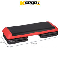 Bục dậm nhảy Aerobic kích thước 110 x 41 x 21cm ,Chất liệu nhựa ABS bề mặt chống trượt, Tùy chỉnh chiều cao theo cấp độ