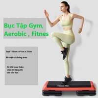 Bục tập nhảy Aerobic có ảnh thật hàng có sẵn 2 mầu đen ghi và đỏ đô