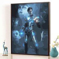 Bức tranh tô sơn dầu tự hoàn thiện hoạ tiết nhân vật siêu anh hùng Marvel đẹp mắt