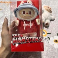 Bức tượng búp bê Labububuxu FLASHPULSE, Phim hoạt hình Pop Mart Móc khóa dòng Coca-Cola Labububu Coca-Cola Búp bê sang trọng, Mô hình sưu tập Kawaii Mặt dây chuyền sang trọng chống thất lạc Labubububu