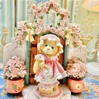 Bức tường hoa hồng đẹp, nền cảnh, búp bê thạch cao hương liệu, trang trí tô màu phôi trắng