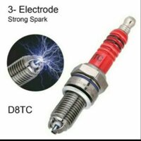 BUGI BẠCH KIM 3 CHẤU XE MÁY  ĐÁNH LỬA SIÊU MẠNH MÁY TĂNG TỐC ÊM KHỎE