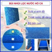 Bùi nhùi lọc nước bể cá, hồ cá Koi kích thước 1mx1mx3.8cm (Jmat lọc nước nuôi vi sinh tốt, thoát nước dễ dàng, siêu bền)