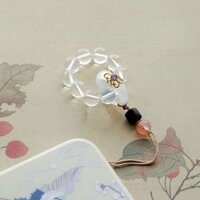 Bụi Tinh Khiết Trắng Pha Lê Điện Thoại Di Động Dây Xích Móc Khóa Mã Não Chạy Vòng Tay Xoắn Dây Cổ Sườn Xám Bấm Ve Áo Mặt Dây Chuyền Quà Tặng