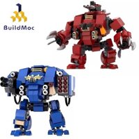 Buildmoc Warhammer 40000 trò chơi Mô hình Redeemer Fearless hai chân đi bộ chiến đấu robot mecha Khối xây dựng Đồ chơi giáo dục DIY 401 CÁI Gạch MOC Bộ Quà tặng Đồ chơi cho trẻ em