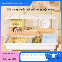 Buka Sao chuột lồng 47 cơ bản lồng siêu lớn giá rẻ biệt thự sang trọng chạy bánh xe chinchilla tiếp