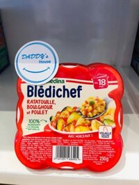 Bulgur, thịt gà sốt rau củ Bledichef từ 18th (250g)