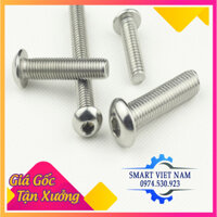 Bulong inox 201 M10 chìm đầu cầu Combo 100 chiếc