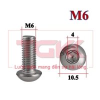 Bulong LGC chỏm cầu inox 304 M6 (Túi 100)