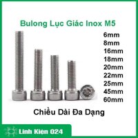 Bulong lục giác inox M5