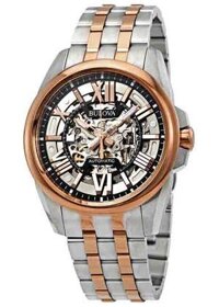 Bulova Automatic 21 Jewels Skeleton 98A166 - Smile Watch