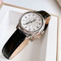 Bulova Quartz 96P124 Precisionist Mother of Pearl Dial Black Leather – Đồng Hồ Nữ