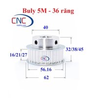 Buly 5m 36 răng Buly đai răng 5M36 lỗ trục tùy chọn