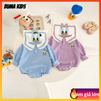 BUMA KIDS🔥Áo khoác dài tay hình tam giác hoạt hình Donald vịt rắm cho bé bộ đồ bò