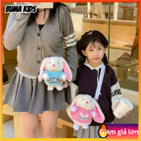 BUMA KIDS🔥Túi trẻ em Túi Búp Bê Thỏ nhồi bông dễ thương túi đưa thư phong cách nước ngoài hoạt hình