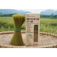 BÚN CẢI BÓ XÔI SẤY LẠNH - được làm từ gạo lứt và rau cải bó xôi hữu cơ chứng nhận USDA Mỹ