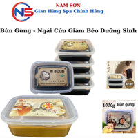 Bùn Gừng, Bùn Ngải Cứu Giảm Béo Dưỡng Sinh | Giảm Đau Xương Khớp, Hộp 1kg Dùng Trong Dưỡng Sinh Spa