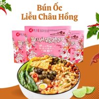 Bún Ốc Liễu Châu Hồng Hương Vị Đặc Trưng Từ Ốc, Bún Ốc Ăn Liền China Foods Thơm Ngon Đủ Topping
