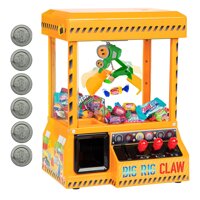 Bundaloo Big Rig Claw Machine Arcade Game - Miniature Candy Grabber for Kids - Electronic Prize Mini Toys Dispenser Playset with Sound - Cool & Fun...