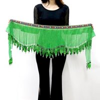 Bụng Khiêu Vũ Lắc hông Thắt Lưng Phụ Kiện Tua Rua Hông Khăn Eo Dây Xích Khăn Khiêu Vũ Hiệu Suất Váy