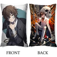 Bungou Đi Lạc Chó, Gối In Hai Mặt Quà Tặng Chất Lượng Anime Trang Trí Gối Hoạt Hình Đệm Gối Mềm Không Có Lõi Gối