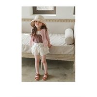 Bunny & Milk Bébe - Quần short giả váy bé gái ren thêu xếp 2 tầng ( ảnh thật cuối)