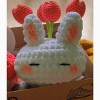 Bunny vase & tulip (bình hoa thỏ tulip) đáng yêu - quà tặng cho những người dễ sương