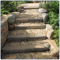 Bước Đá Thạch Cao Khuôn Bê Tông Sân Vườn Con Đường Trang Trí DIY H 46.5x40x3.5cm