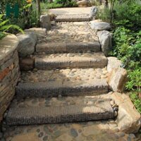 Bước Đá Thạch Cao Khuôn Bê Tông Sân Vườn Con Đường Trang Trí DIY H 46.5x40x3.5cm