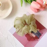 Buộc Tóc Vải Trơn, Dây Buộc Vải Voan Hàn Quốc Xinh Xắn - Xanh Lá Cây