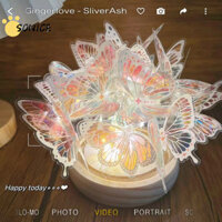 Bướm Đèn Ngủ Handmade DIY Chất Liệu Gói Ánh Sáng Xung Quanh Phòng Ngủ Quà Tặng Ngày Lễ Tình Nhân Đồ Chơi Trẻ Em Trang Trí Phòng