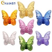 Bướm Trang Trí 1 Chiếc 6.5 * 8 * 3cm Kính Màu Chống Rơi Pha Lê Chống Lão Hóa