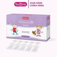 Buona Nebial/ Nebianax 3% Flaconcini, Dung Dịch Nhỏ Mũi Giảm Sổ Mũi, Nghẹt Mũi - Hộp 20 ống 5ml