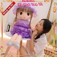 Búp Bê [ 60cm ]Cô Dâu Xinh Đẹp Váy Tím