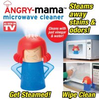 Búp bê Angry Mama làm sạch lò vi sóng