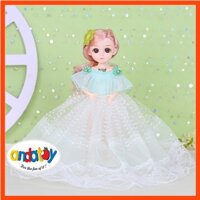 Búp bê Baboliy đồ chơi em bé phát nhạc quà sinh nhật cho bé gái có khớp loại 30cm váy công chúa ANDAKIDS AD875