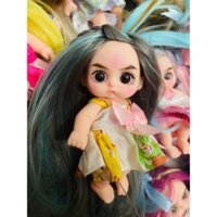 Búp bê Baby dolls tóc gẩy line khác màu cá tính. Dolls 5inch-12cm.