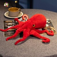 Búp bê bạch tuộc đỏ TIEZI, Mô phỏng đồ chơi sang trọng bạch tuộc 40cm75cm, Quà tặng Giáng sinh sống động như thật Đệm lưng động vật biển Bạch tuộc nhồi bông Quà tặng trẻ em